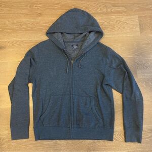 J. Crew Men’s Authentic Fleece Full-Zip Hoodie / Blue / Size M
